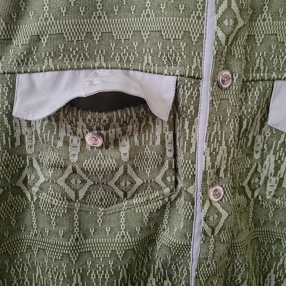 Avalanche Outdoor Southwestern Green Rossmore Mens Shacket Shirt Jacket Size M - Picture 11 of 16